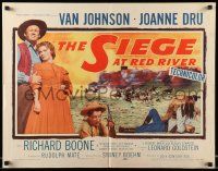 5z880 SIEGE AT RED RIVER 1/2sh '54 Van Johnson & pretty Joanne Dru in western action!