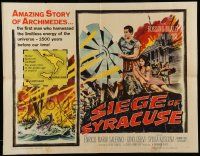 5z881 SIEGE OF SYRACUSE 1/2sh '62 Rossano Brazzi, Tina Louise, the amazing story of Archimedes!