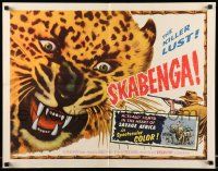 5z891 SKABENGA style B 1/2sh '55 African jungle thriller, wild raw adventure, the killer lust!