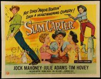 5z897 SLIM CARTER 1/2sh '57 Jock Mahoney, Julie Adams, such a heartwarming cowboy comedy!