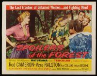 5z912 SPOILERS OF THE FOREST style A 1/2sh '57 Vera Ralston in the last frontier of untamed women!
