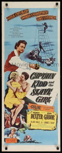 5z071 CAPTAIN KIDD & THE SLAVE GIRL insert '54 pirates, sails unfurled, love untamed!