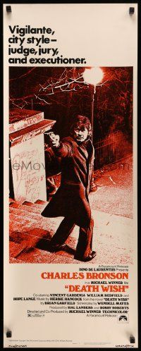 5z110 DEATH WISH insert '74 vigilante Charles Bronson is the judge, jury, and executioner!