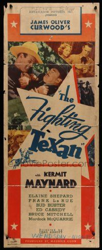 5z133 FIGHTING TEXAN insert '37 cool cowboy western images of Kermit Maynard!