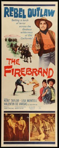 5z135 FIREBRAND insert '62 setting a torch of terror across the wilderness of old California!