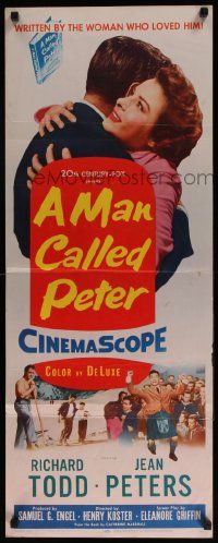 5z257 MAN CALLED PETER insert '55 Richard Todd & Jean Peters make your heart sing with joy!