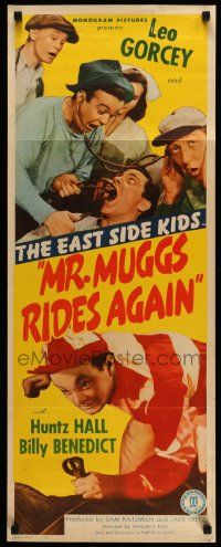 5z273 MR MUGGS RIDES AGAIN insert '45 Leo Gorcey, Huntz Hall & The East Side Kids!