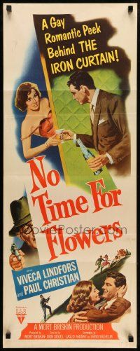 5z292 NO TIME FOR FLOWERS insert '53 sexy Communist Viveca Lindfors, directed by Don Siegel!
