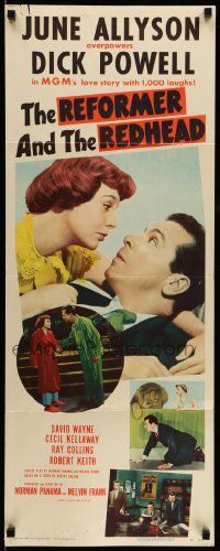 5z344 REFORMER & THE REDHEAD insert '50 June Allyson overpowers Dick Powell with 1000 laughs!