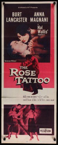 5z360 ROSE TATTOO insert '55 Burt Lancaster, Anna Magnani, written by Tennessee Williams!