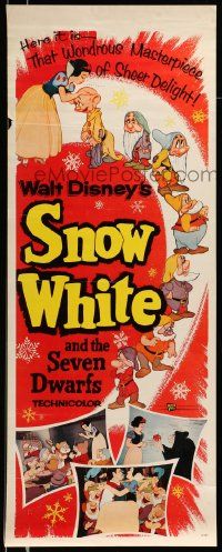 5z394 SNOW WHITE & THE SEVEN DWARFS insert R58 Walt Disney animated cartoon fantasy classic!