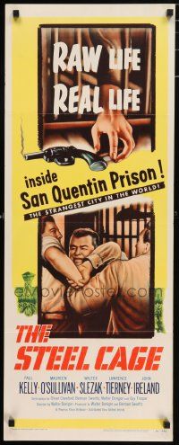 5z417 STEEL CAGE insert '54 Paul Kelly is a criminal inside San Quentin prison!