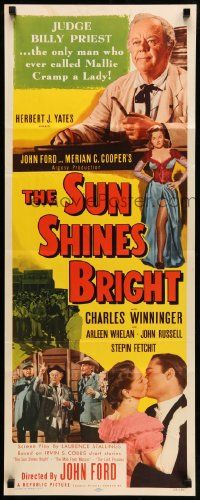 5z423 SUN SHINES BRIGHT insert '53 Charles Winninger, Irvin Cobb stories adapted by John Ford!