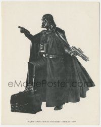 6a070 DARTH VADER 8x10 promo photo '70s Star Base 18 Productions, unauthorized impersonator!