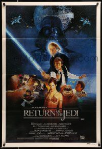 6a118 RETURN OF THE JEDI Aust 1sh '83 George Lucas classic, Hamill, Harrison Ford, Sano art