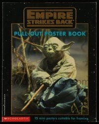 6a146 EMPIRE STRIKES BACK softcover pull-out poster book '97 unused, has 15 pull-out mini posters!
