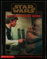 6a145 STAR WARS softcover pull-out poster book '97 unused, contains 15 pull-out mini posters!