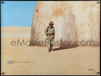 6a189 PHANTOM MENACE teaser DS British quad '99 Star Wars Episode I, Anakin & Vader shadow!