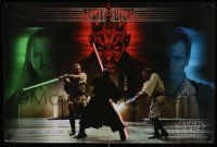 6a366 PHANTOM MENACE 24x36 commercial poster '99 George Lucas, Star Wars Episode I, Jedi vs. Sith!