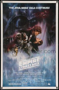 6a264 EMPIRE STRIKES BACK 1sh '80 studio style, classic Gone With The Wind art by Roger Kastel!