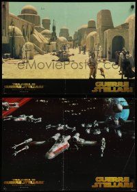 6a231 STAR WARS set of 6 Italian 17x25 pbustas R97 George Lucas classic sci-fi epic, different!
