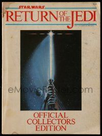 6a142 RETURN OF THE JEDI magazine '83 official collectors edition, filled with many color images!