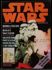 6a121 STAR WARS English 24x34 magazine/promo poster '77 official poster monthly, many images!