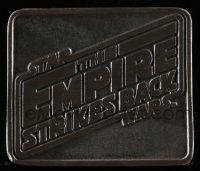 6a051 EMPIRE STRIKES BACK 3x4 paperweight '79 George Lucas sci-fi classic, given only to cast & crew