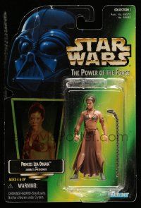 6a443 RETURN OF THE JEDI Kenner action figure '97 Leia as Jabba's Prisoner, original package!