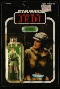6a429 RETURN OF THE JEDI Kenner action figure '83 Princess Leia in combat poncho, 77 figure set!