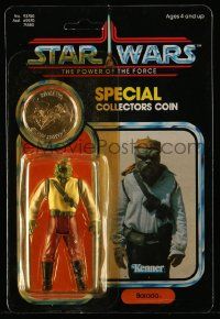 6a436 RETURN OF THE JEDI Kenner action figure '85 Barada w/gold collectors coin, Power of the Force!