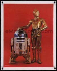 6a016 EMPIRE STRIKES BACK linen 18x23 special '93 droids C-3PO & R2-D2, Duncan Hines promo tie-in!