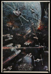 6a342 STAR WARS 22x33 music poster '77 George Lucas classic, John Berkey artwork, soundtrack!