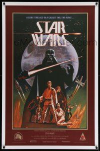 6a263 STAR WARS 1sh '08 George Lucas sci-fi, art by Ralph McQuarrie & Larry Noble!