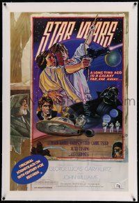 6a007 STAR WARS linen soundtrack 1sh '78 circus poster art by Drew Struzan & Charles White!