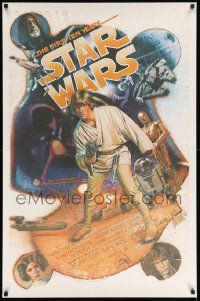 6a285 STAR WARS THE FIRST TEN YEARS Kilian 1sh '87 cool sci-fi artwork by Drew Struzan!