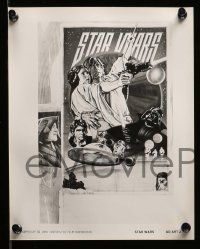 6a080 STAR WARS 5 8x10 stills '77 George Lucas classic sci-fi, best different ad art J images!