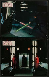 6a115 RETURN OF THE JEDI 14 French LCs '83 George Lucas classic, all the best different images!
