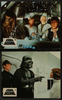 6a111 STAR WARS 16 French LCs '77 George Lucas classic sci-fi epic, great different images!