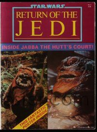 6a154 RETURN OF THE JEDI #2 22x33 magazine/promo poster '83 official poster monthly, many images!