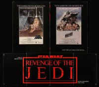 6a033 RETURN OF THE JEDI promo brochure '83 Lucas classic, advertised as Revenge of the Jedi