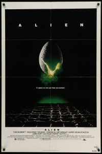 6b060 ALIEN 1sh '79 Ridley Scott outer space sci-fi monster classic, cool egg image!