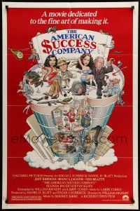 6b067 AMERICAN SUCCESS COMPANY 1sh '79 William Stout art of Jeff Bridges & Bianca Jagger!