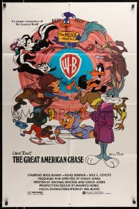 6b152 BUGS BUNNY & ROAD RUNNER MOVIE 1sh '79 Chuck Jones classic cartoon, Great American Chase!