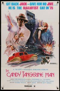 6b169 CANDY TANGERINE MAN 1sh '75 featuring the actual hookers & blades of the Sunset Strip!