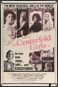 6b181 CENTERFOLD GIRLS 1sh '74 judge, jury & executioner of most beautiful girls in the world!