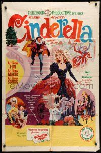 6b189 CINDERELLA 1sh '66 Rita-Maria Nowotny, Rudiger Lichti, Childhood Productions fantasy!