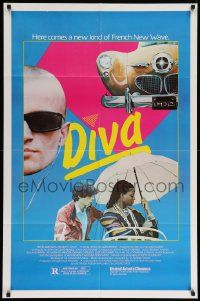 6b253 DIVA 1sh '82 Jean Jacques Beineix, Frederic Andrei, a new kind of French New Wave!