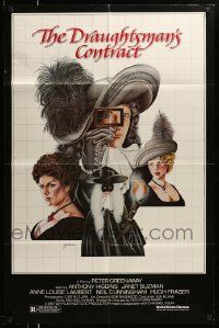 6b266 DRAUGHTSMAN'S CONTRACT 1sh '83 Peter Greenaway, cool artwork of cast by Sparacio!