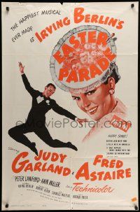 6b272 EASTER PARADE 1sh R62 Judy Garland & Fred Astaire, Irving Berlin musical